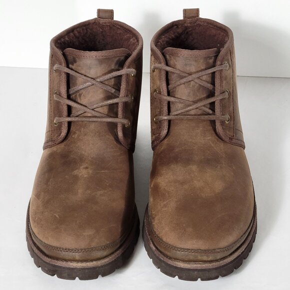 UGG Men's Neuland Waterproof Boot Wool Lined Leather Chukka - Picture 10 of 12